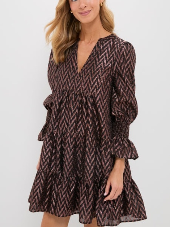 Pomander Place Dresses & Skirts - Pomander Place Metallic Ikat Kenzo Dress M